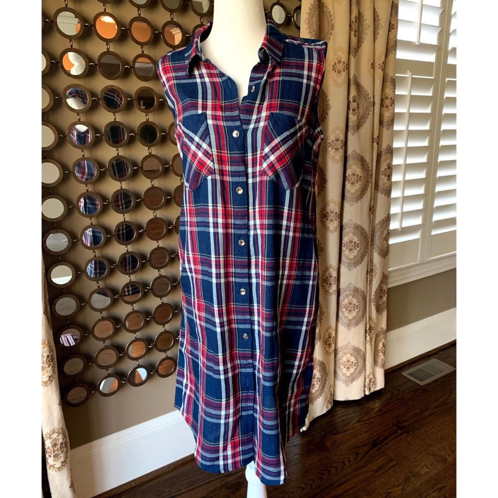 Tommy Hilfiger Button Down Sleeveless Dress, sz 6